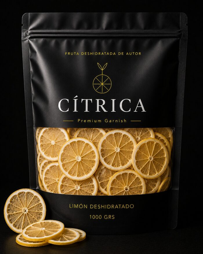 Bolsa de Limón deshidratado Cítrica Premium, presentación de 1000 g