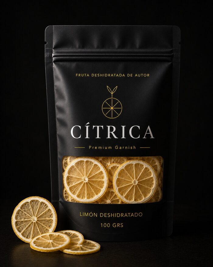 Bolsa de Limón deshidratado Cítrica Premium, presentación de 100 g