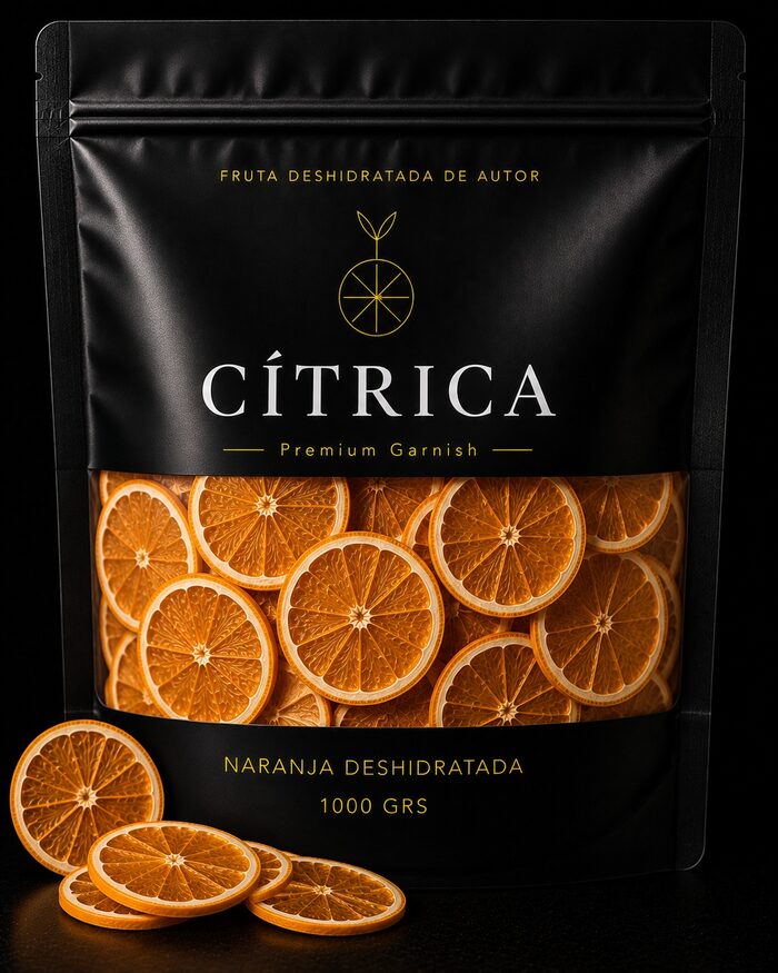 Bolsa de Naranja deshidratada Cítrica Premium, presentación de 1000 g