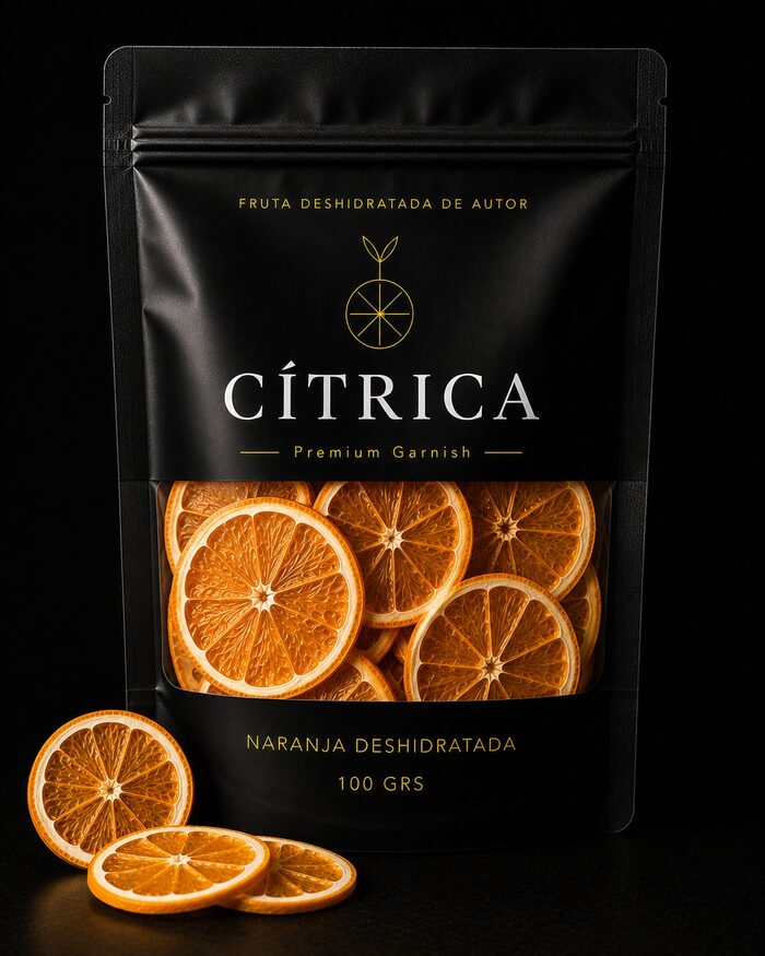 Bolsa de Naranja deshidratada Cítrica Premium, presentación de 100 g