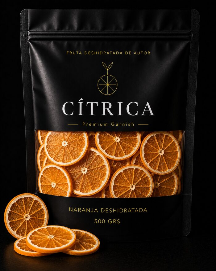 Bolsa de Naranja deshidratada Cítrica Premium, presentación de 500 g