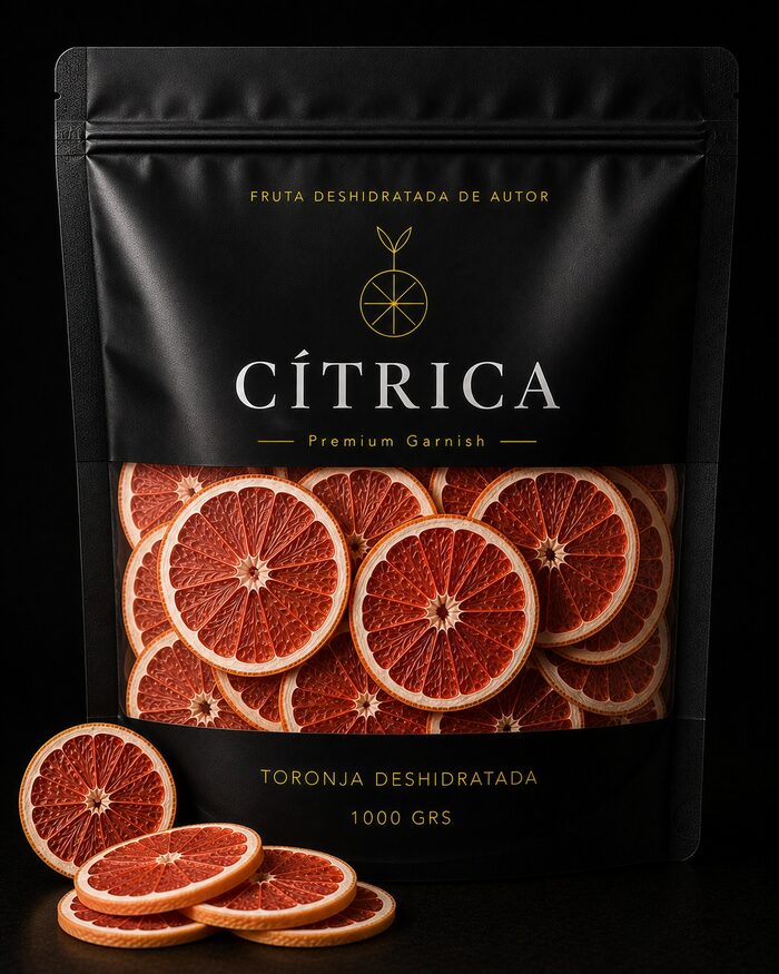 Bolsa de Toronja deshidratada Cítrica Premium, presentación de 1000 g