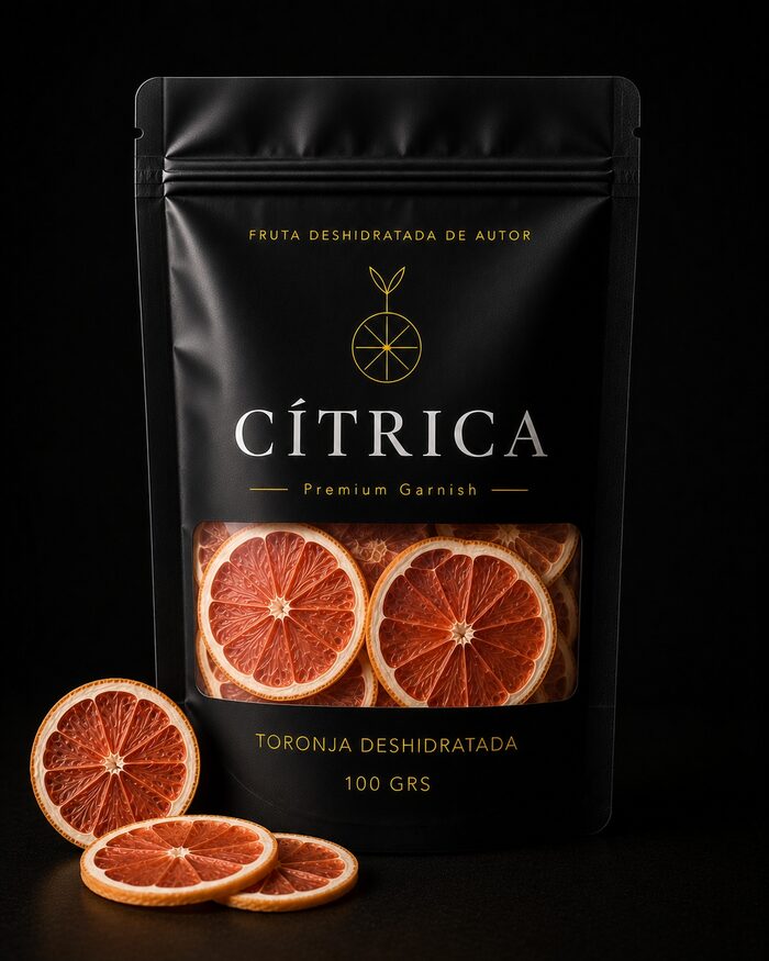 Bolsa de Toronja deshidratada Cítrica Premium, presentación de 100 g
